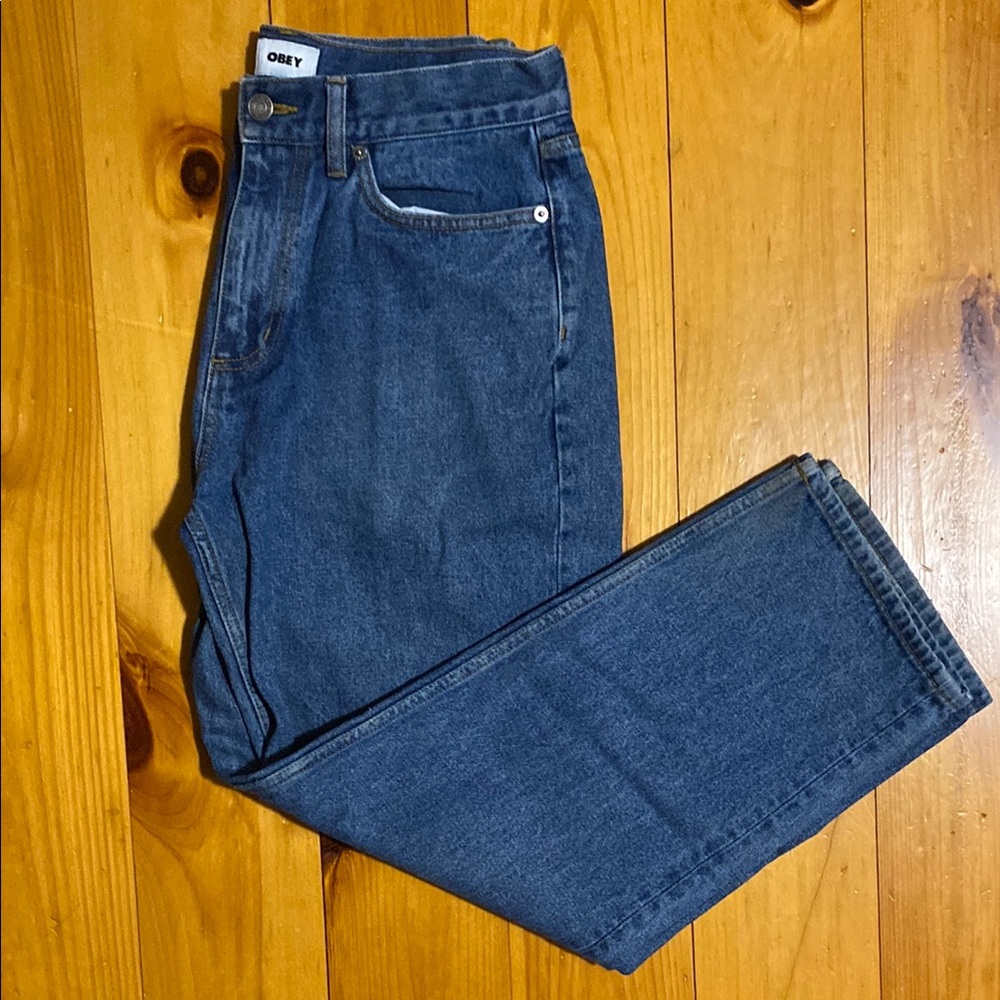 Obey Men's Blue Denim Jeans - Size 30